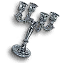 Silver candelabrum