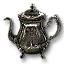 Silver teapot