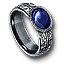 Silver sapphire ring