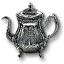 Silver teapot