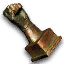 Fist fighting championship trophy