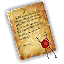Blood-covered letter