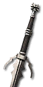 Feline silver sword - mastercrafted