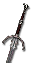Legendary Manticore silver sword