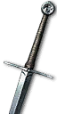 Feline steel sword